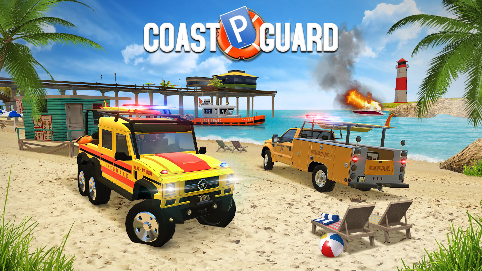 coast guard: beach rescue team vertical card thumbnail
