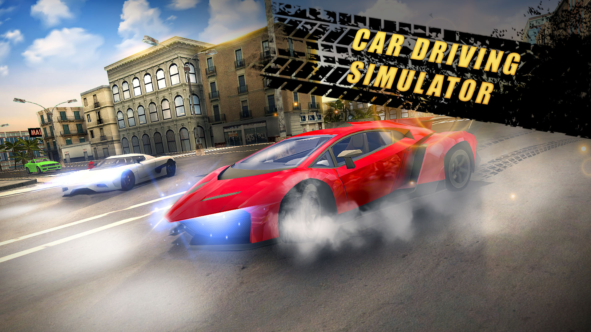 car driving simulator vertical card thumbnail
