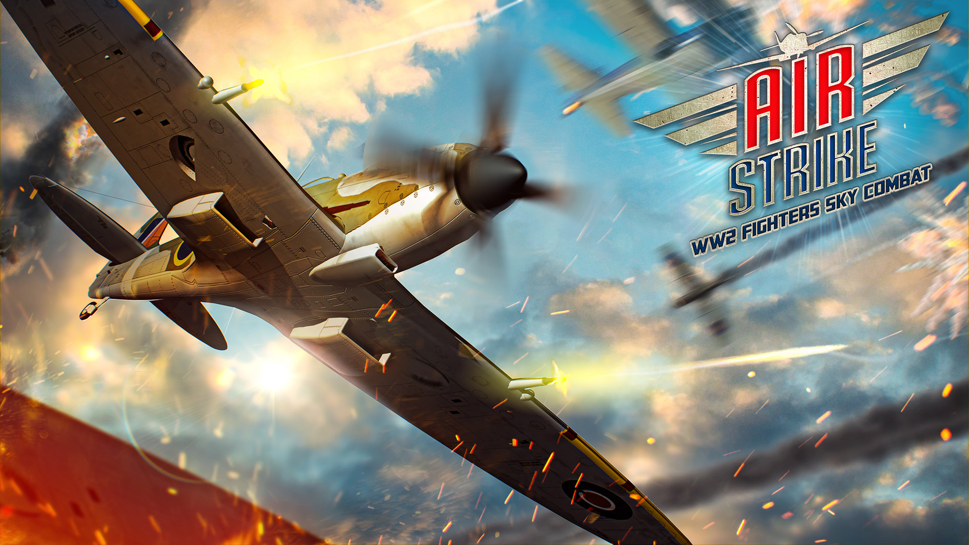 air strike: ww2 fighters sky combat vertical card thumbnail