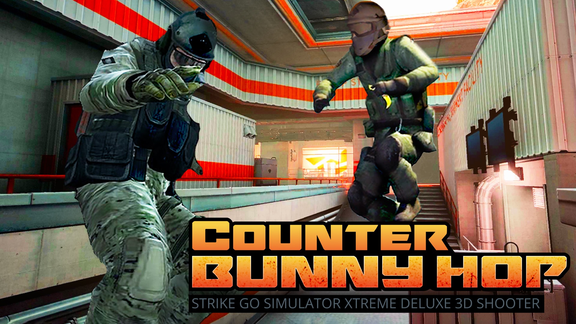 counter bunny hop - strike go simulator xtreme deluxe 3d shooter vertical card thumbnail
