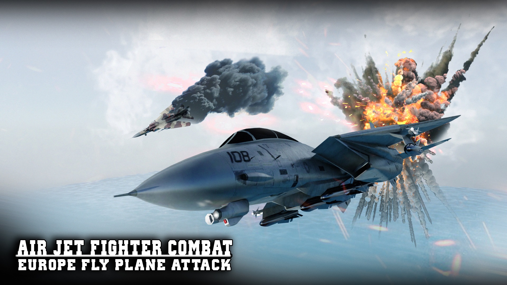 air jet fighter combat - europe fly plane attack vertical card thumbnail