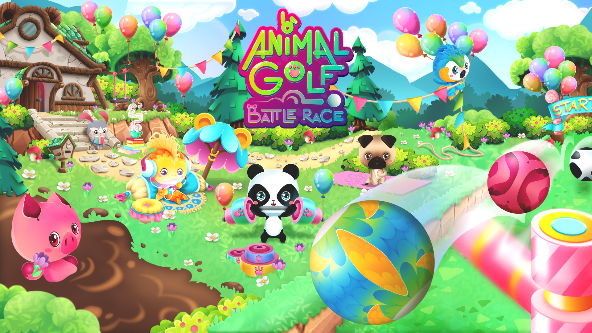 animal golf - battle race vertical card thumbnail