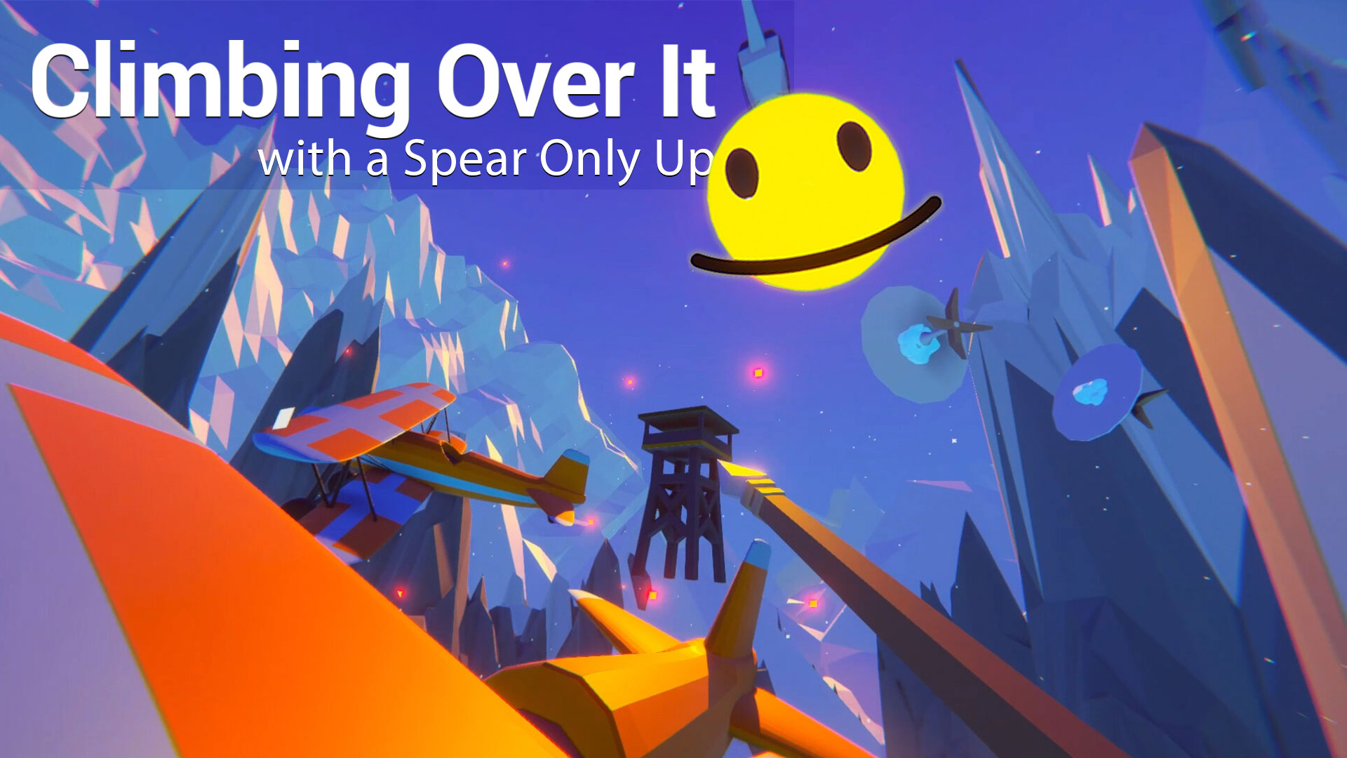 climbing over it with a spear only up vertical card thumbnail