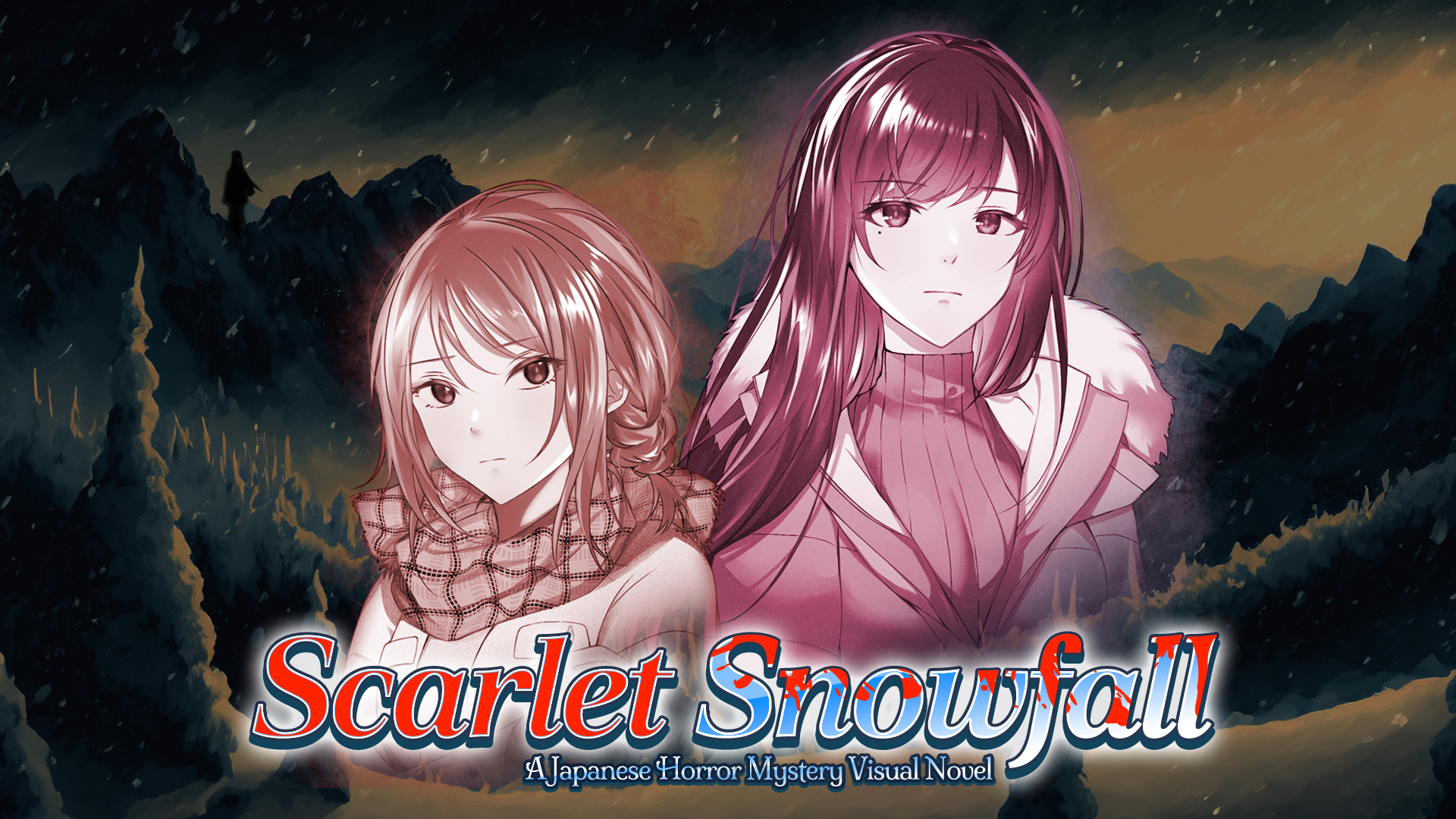 scarlet snowfall - a japanese horror mystery visual novel vertical card thumbnail