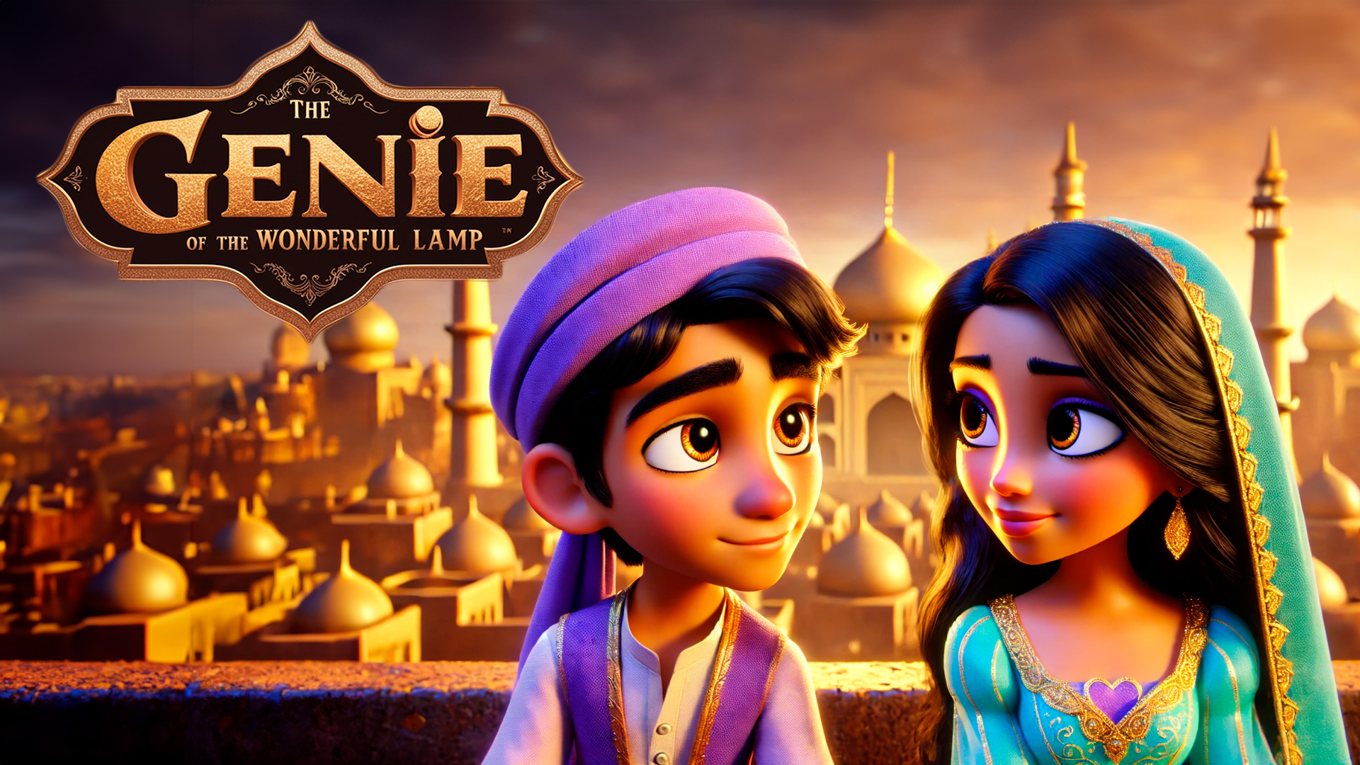 the genie of the wonderful lamp vertical card thumbnail