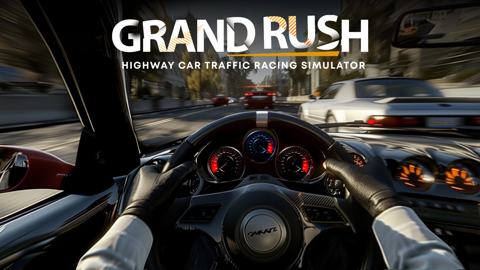 grand rush: highway car traffic racing simulator vertical card thumbnail