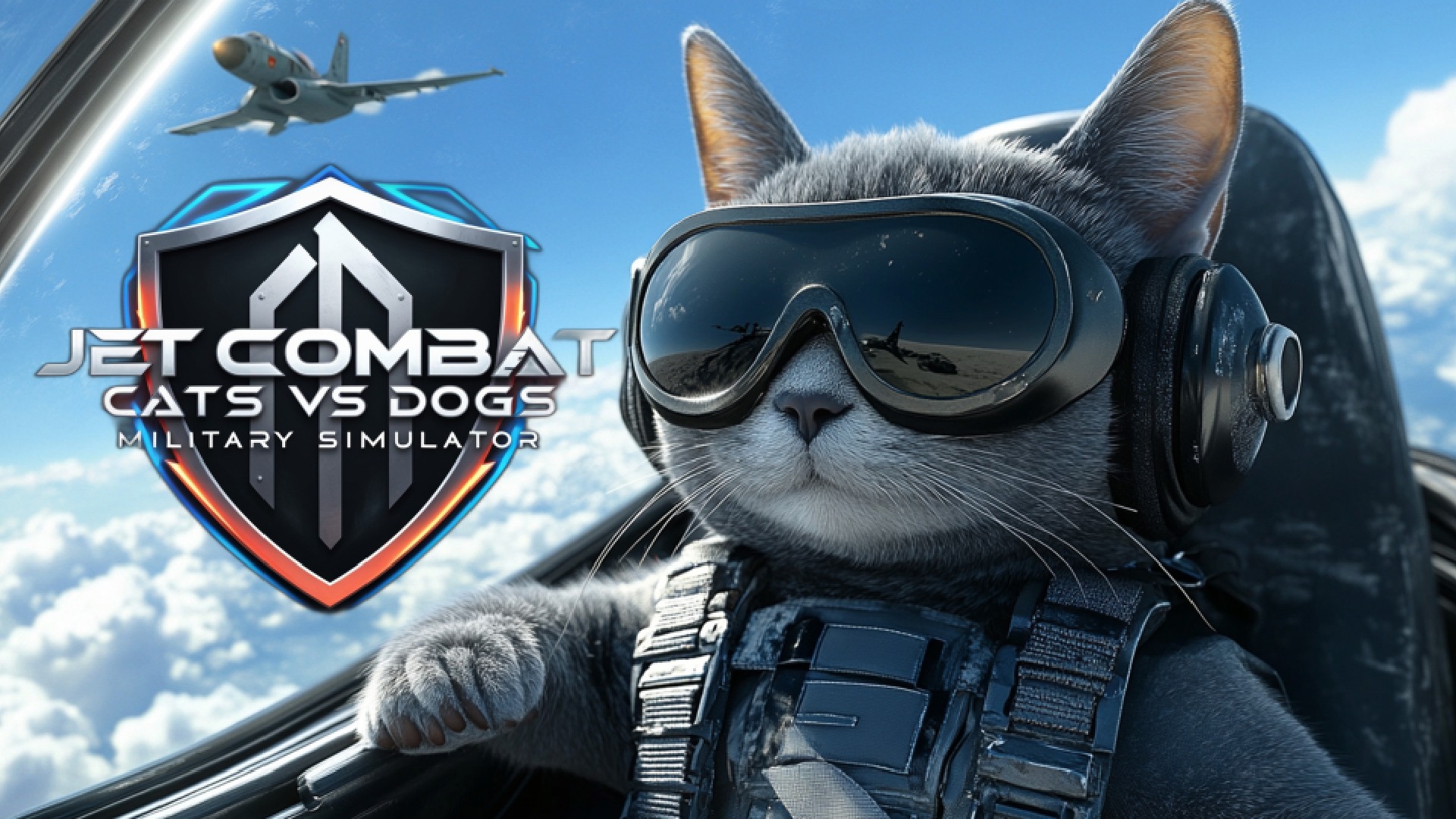 jet combat: cats vs dogs military simulator vertical card thumbnail