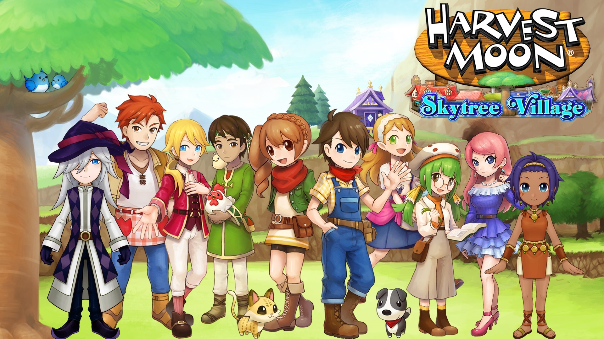 harvest moon: skytree village vertical card thumbnail