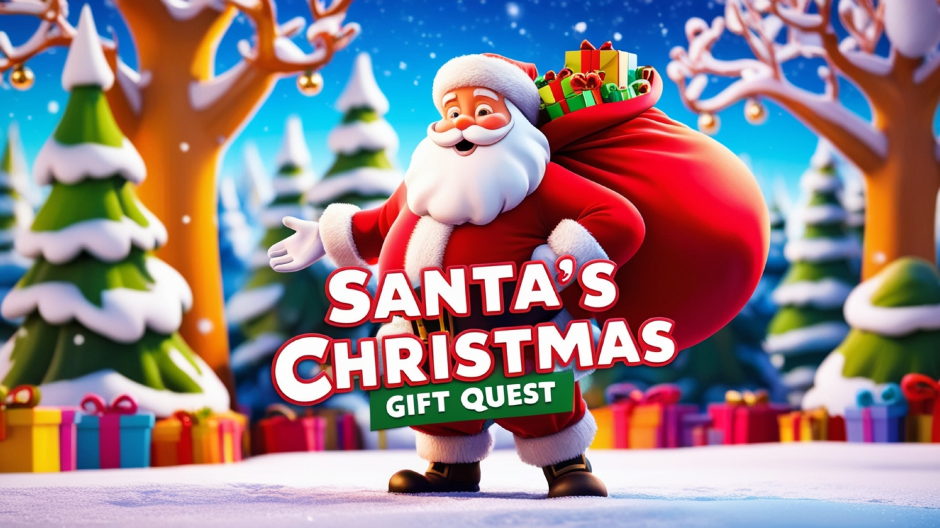 santa's christmas gift quest vertical card thumbnail