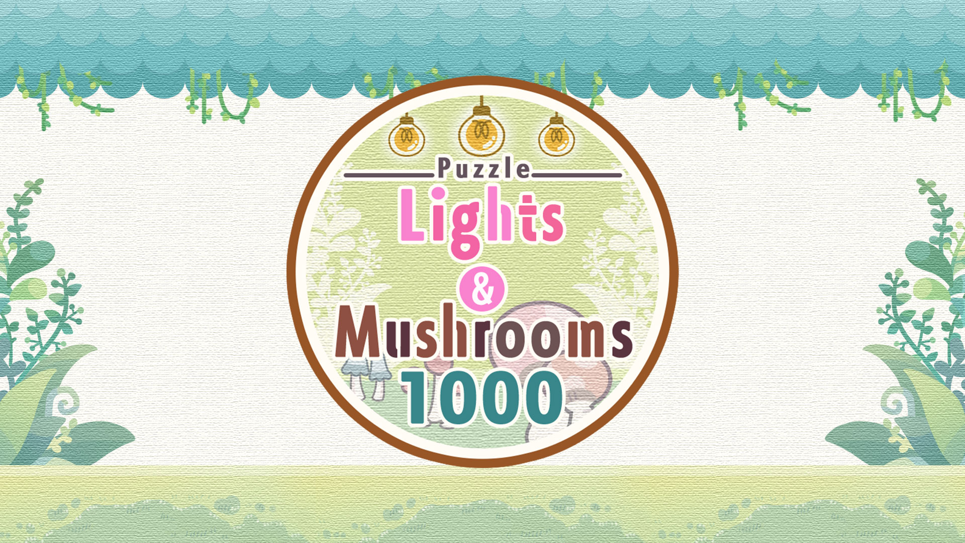 puzzle lights and mushrooms 1000 vertical card thumbnail