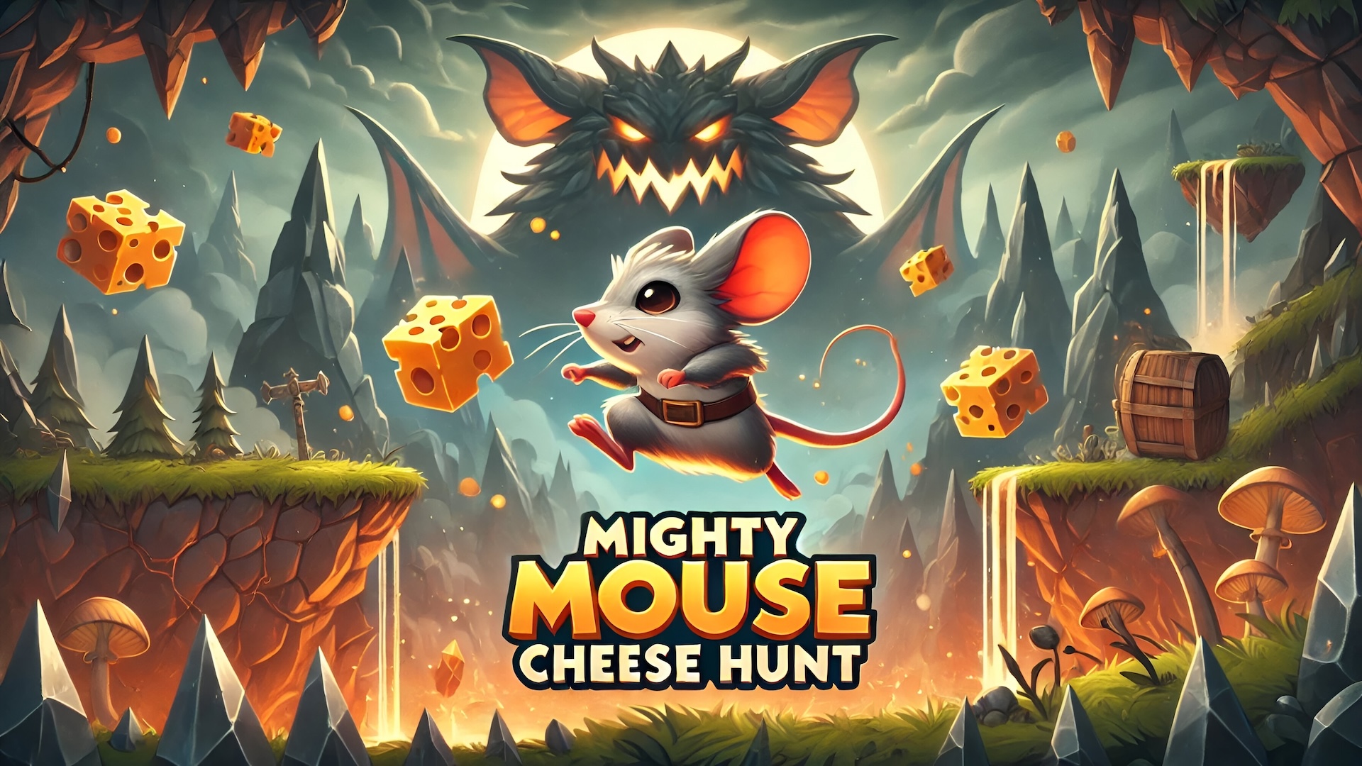 mighty mouse cheese hunt vertical card thumbnail