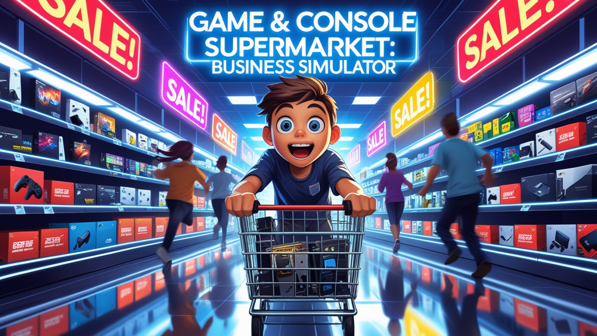 game & console supermarket: business simulator vertical card thumbnail