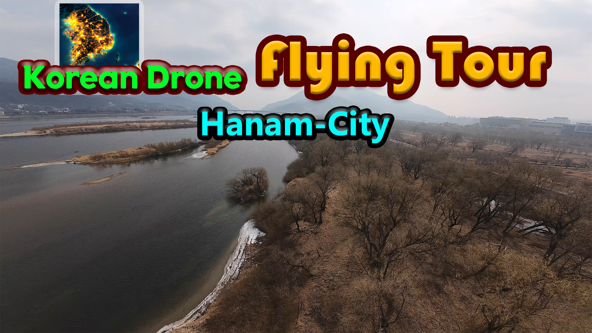 korean drone flying tour hanam-city vertical card thumbnail