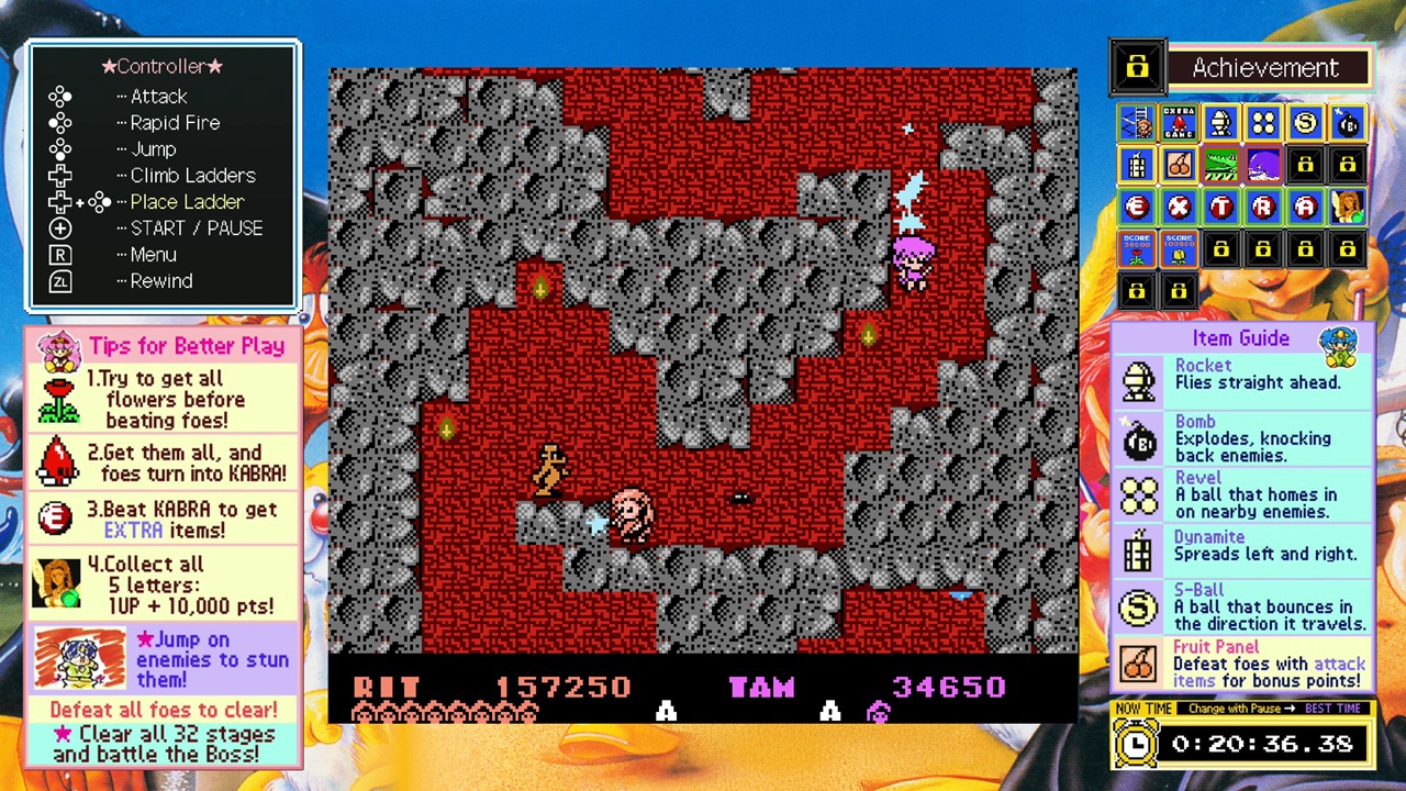 JALECOlle Famicom Ver. ROD LAND Nintendo Switch gameplay screenshot 6 of 6