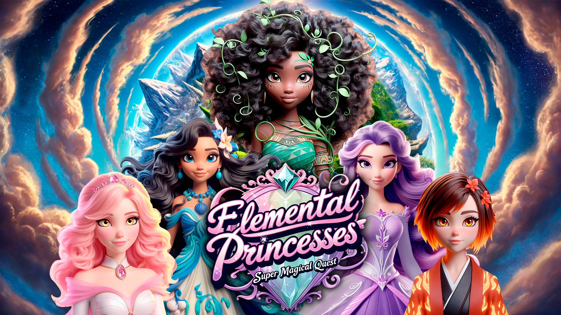 elemental princesses: super magical quest vertical card thumbnail