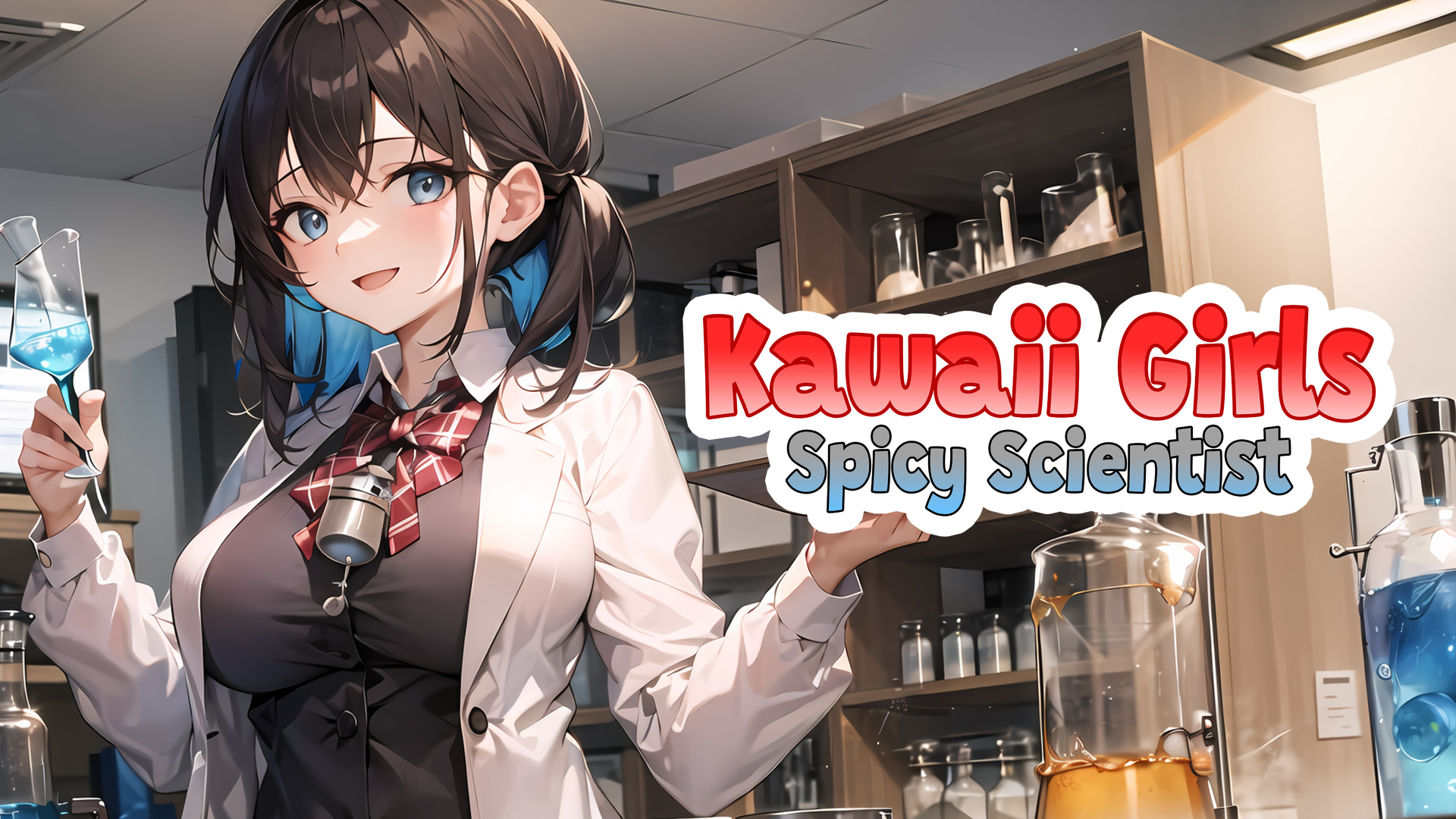 kawaii girls: spicy scientist vertical card thumbnail