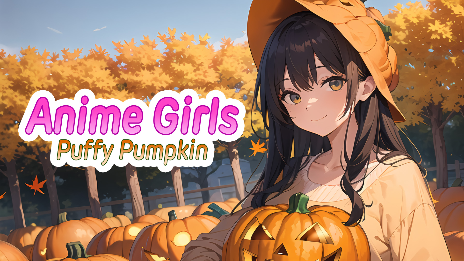 anime girls: puffy pumpkin vertical card thumbnail
