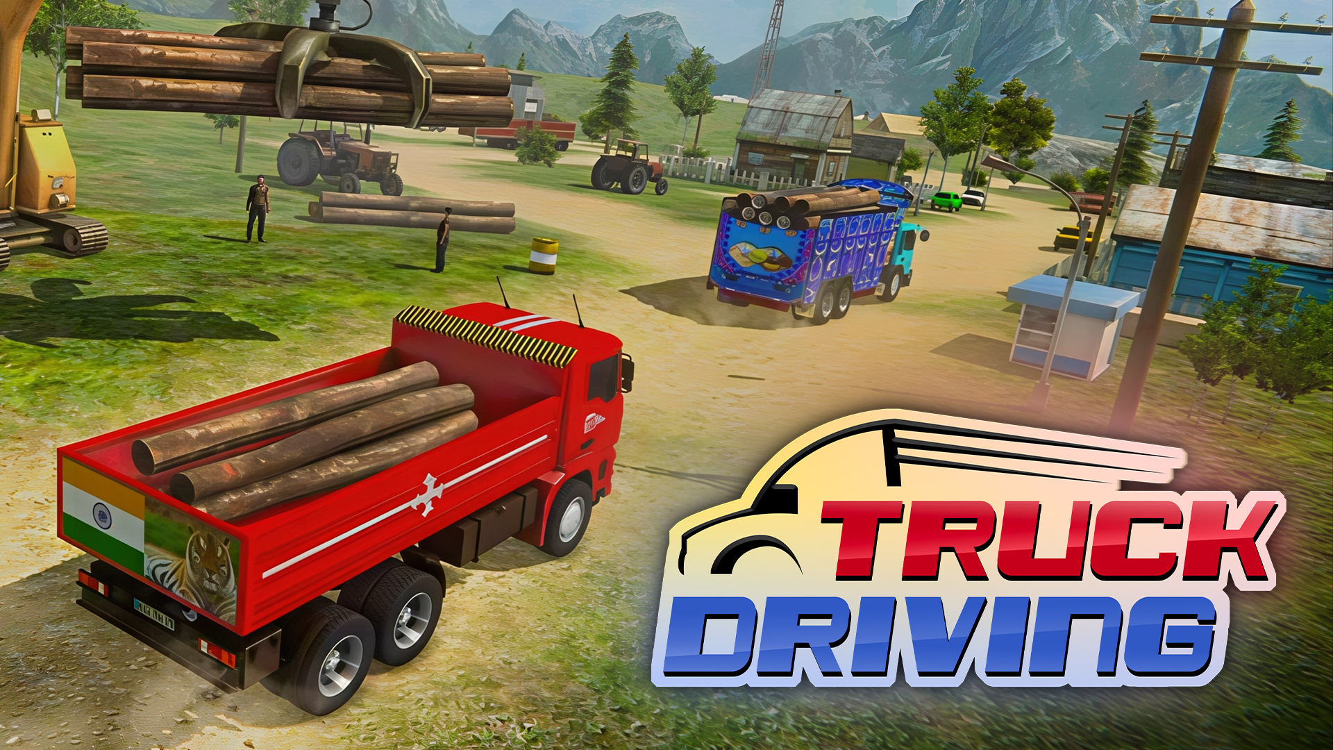 truck driving vertical card thumbnail
