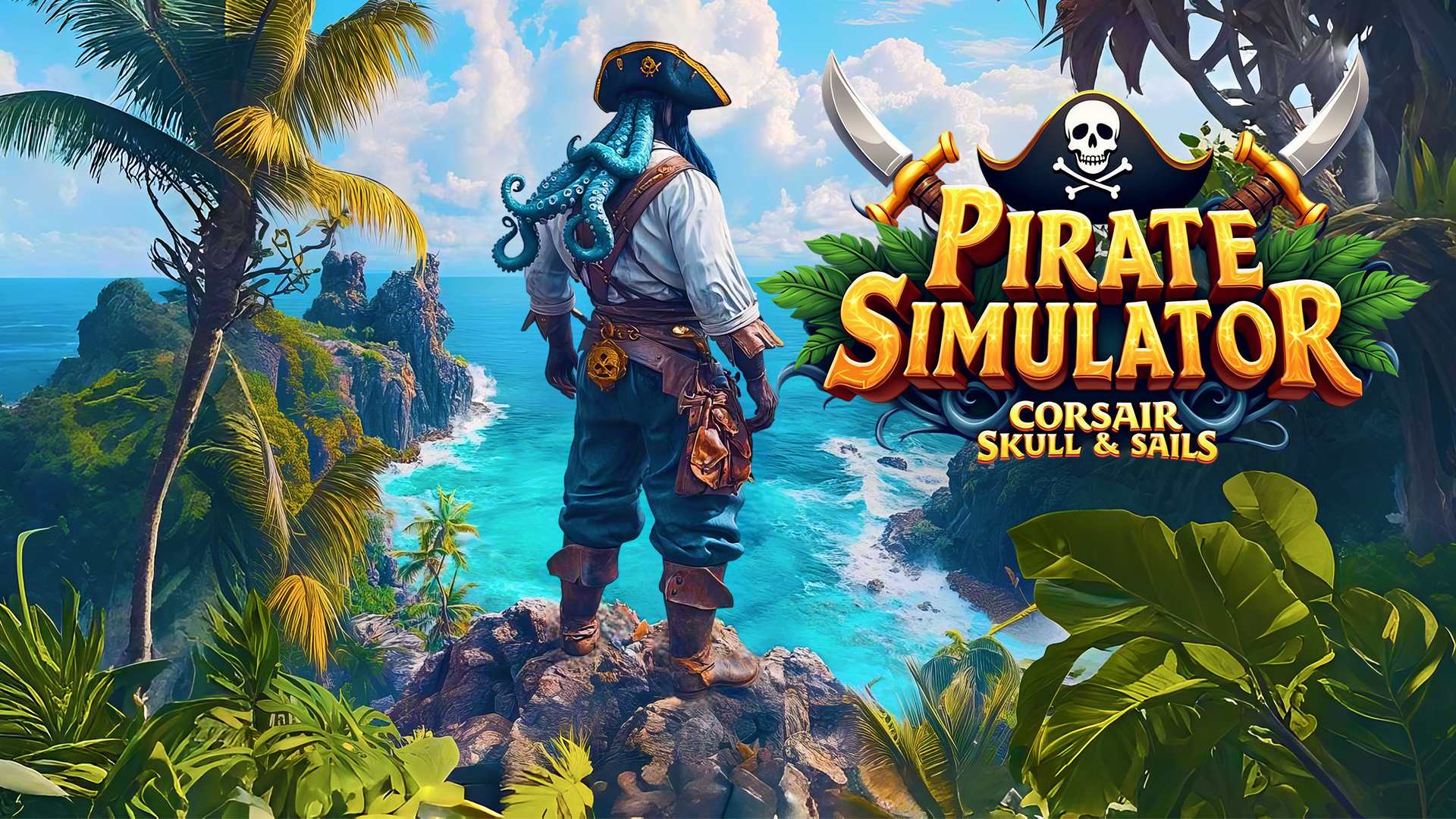 Pirate Simulator - Corsair Skull & Sails
