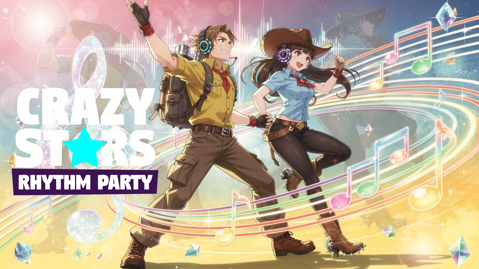 crazy stars: rhythm party vertical card thumbnail
