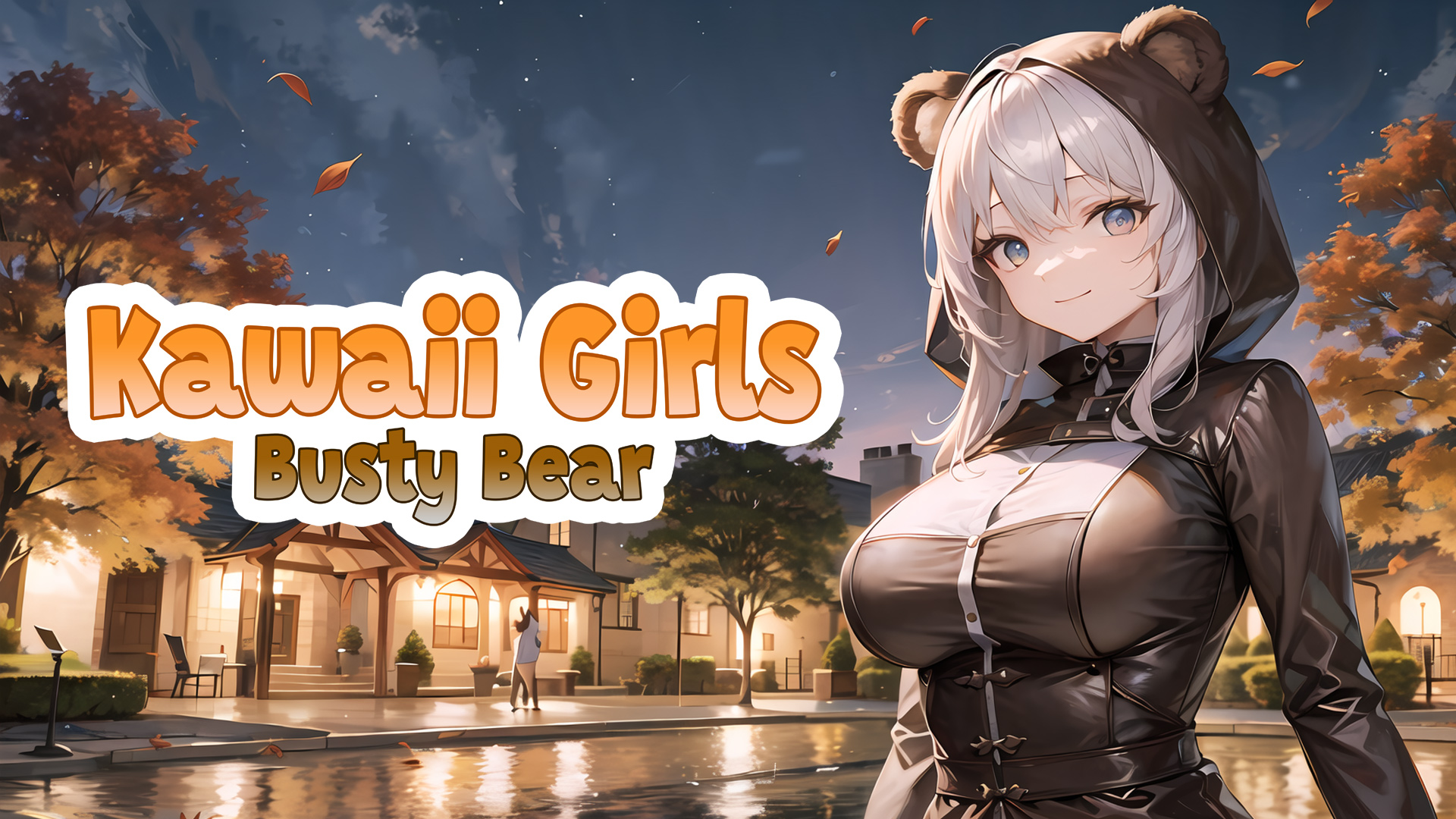 kawaii girls: busty bear vertical card thumbnail