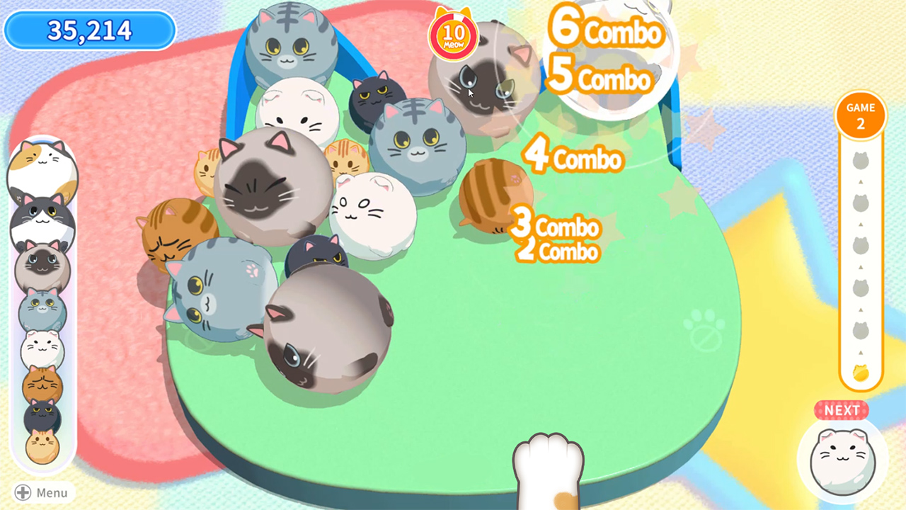 MeowMeow Balls Nintendo Switch gameplay screenshot 2 of 7