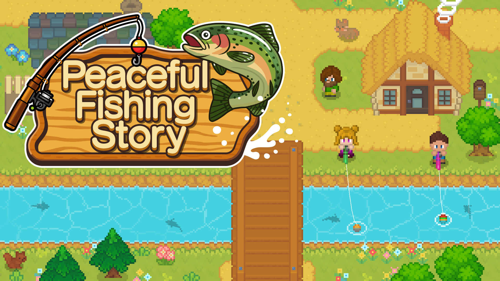 peaceful fishing story vertical card thumbnail