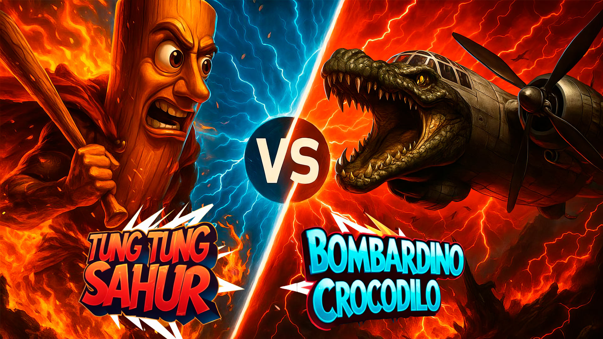 bombardino crocodilo vs tung tung sahur vertical card thumbnail