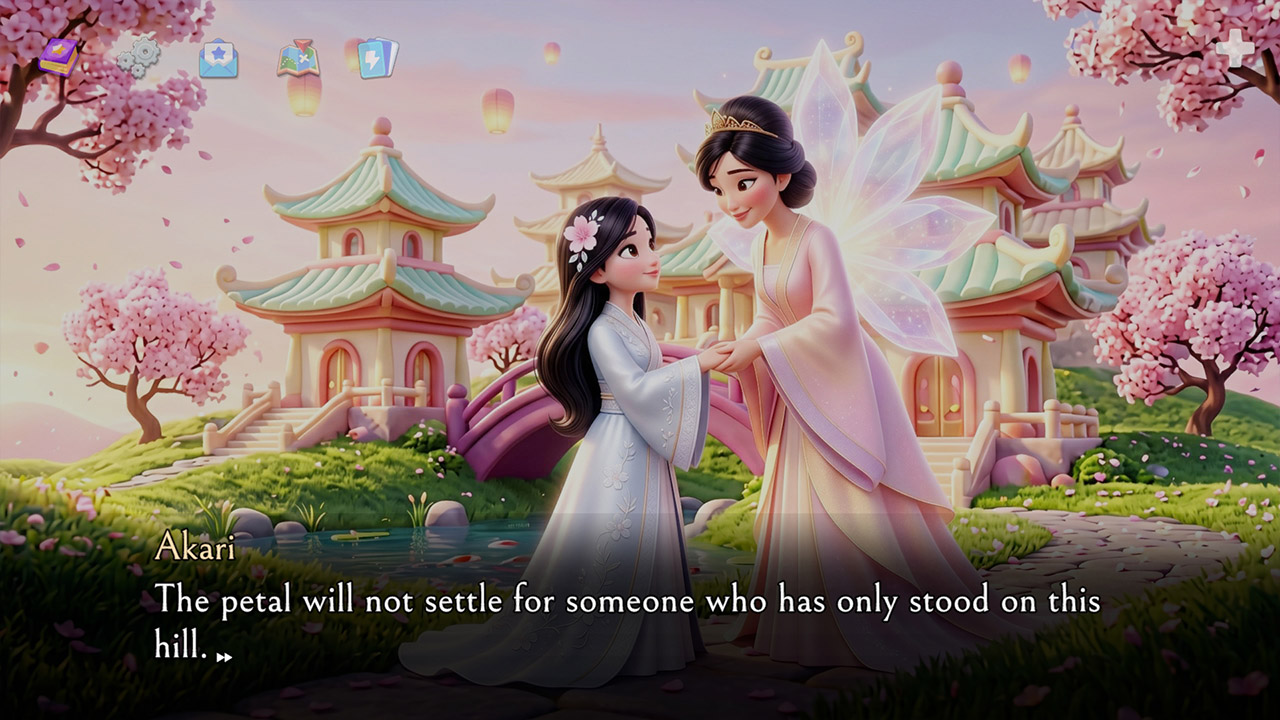 The Seven Crystal Petals: The Blossom Realm Nintendo Switch gameplay screenshot 2 of 7