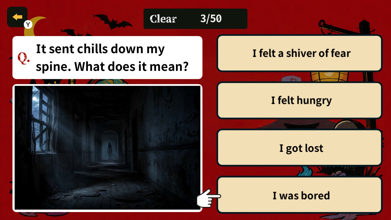 Learn English with World Ghost Stories Nintendo Switch gameplay screenshot 2 of 5