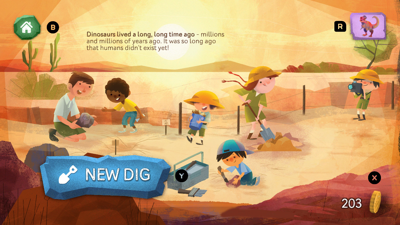 Smithsonian: Digging For Dinosaurs Nintendo Switch gameplay screenshot 2 of 8