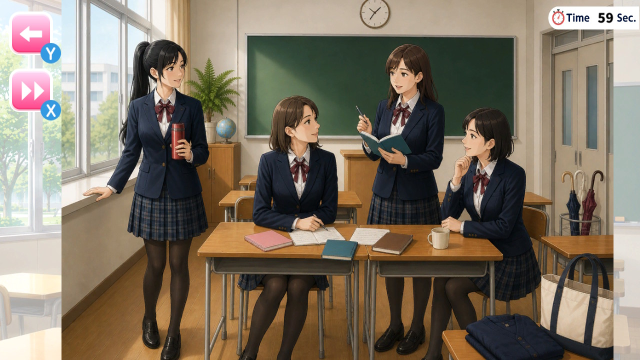 Beautiful Girls on Campus: Memories of Youth Nintendo Switch gameplay screenshot 2 of 4