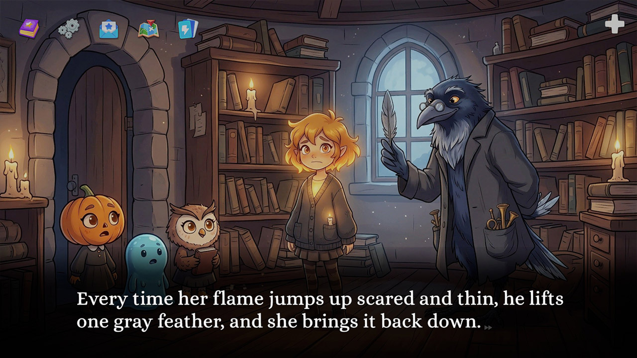 Monster Academy: An Interactive Story Nintendo Switch gameplay screenshot 2 of 7