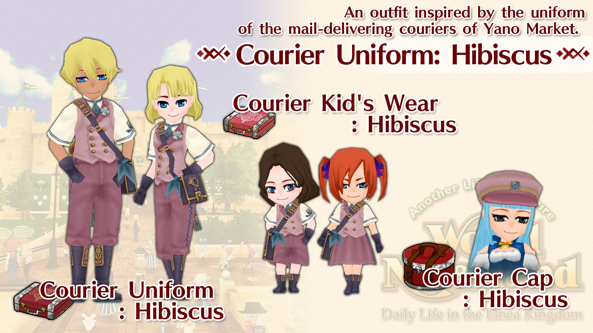 Courier Uniform: Hibiscus