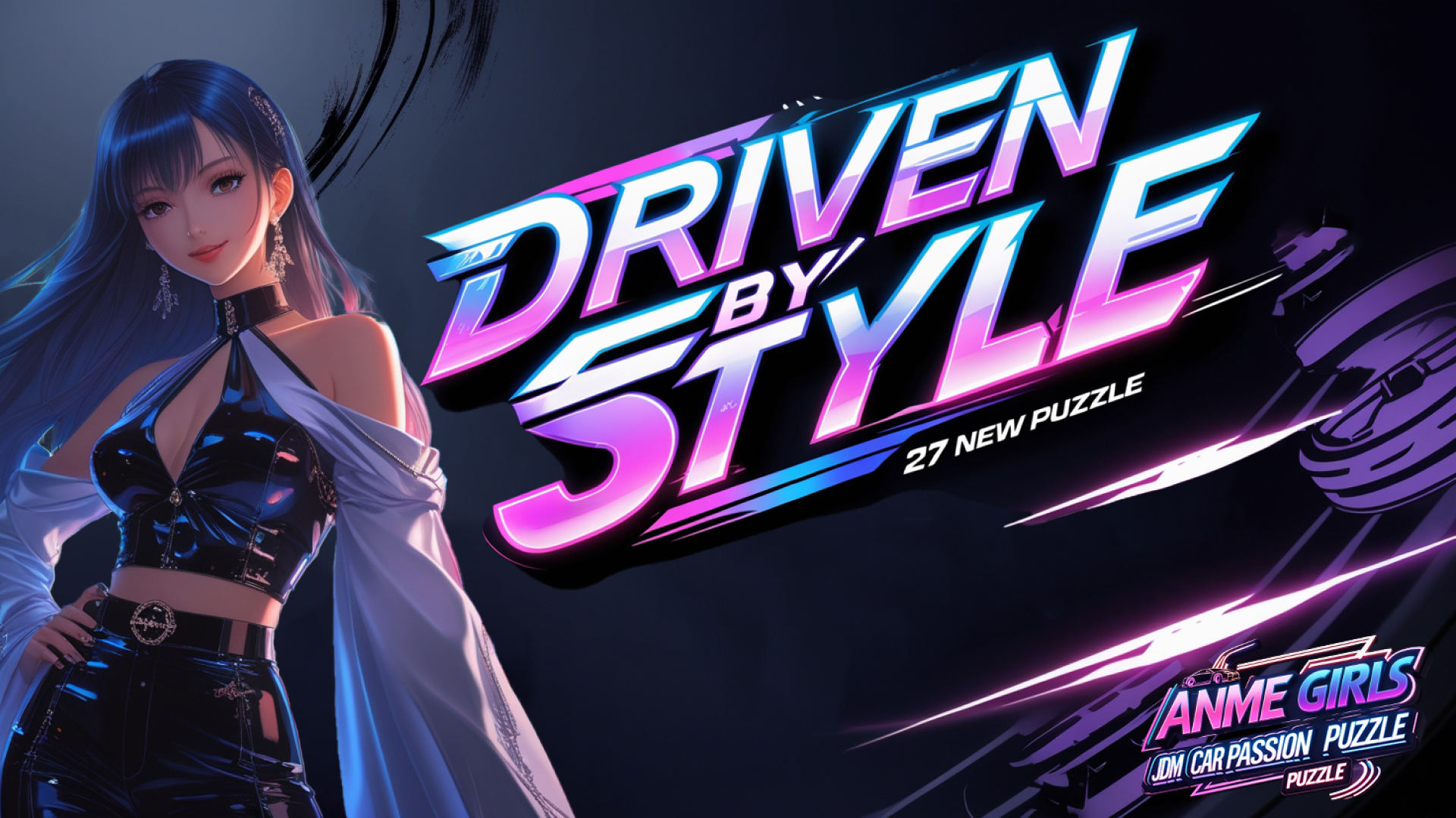Anime Girls: JDM Car Passion Puzzle Driven by Style