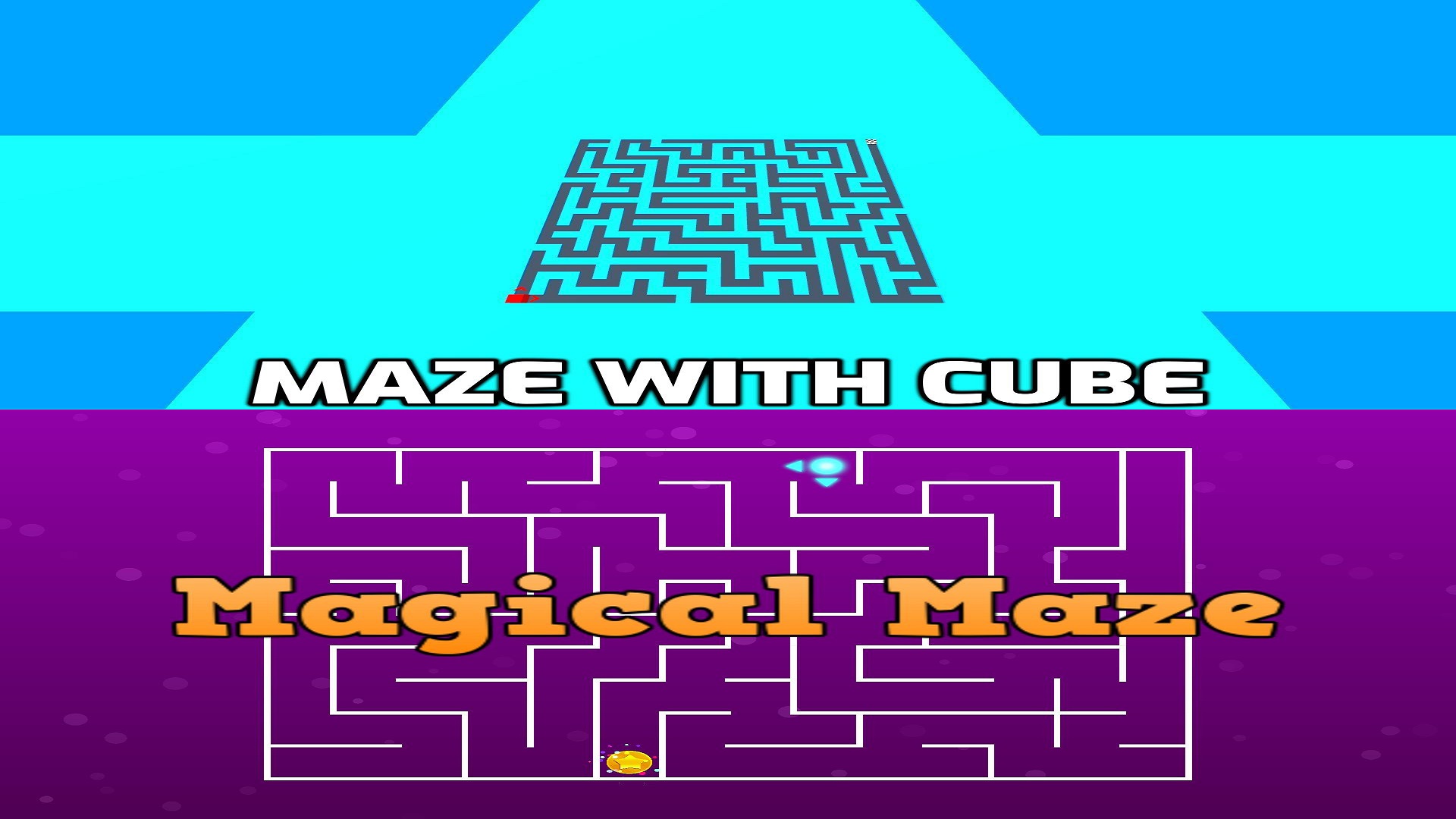 maze with cube + magical maze vertical card thumbnail