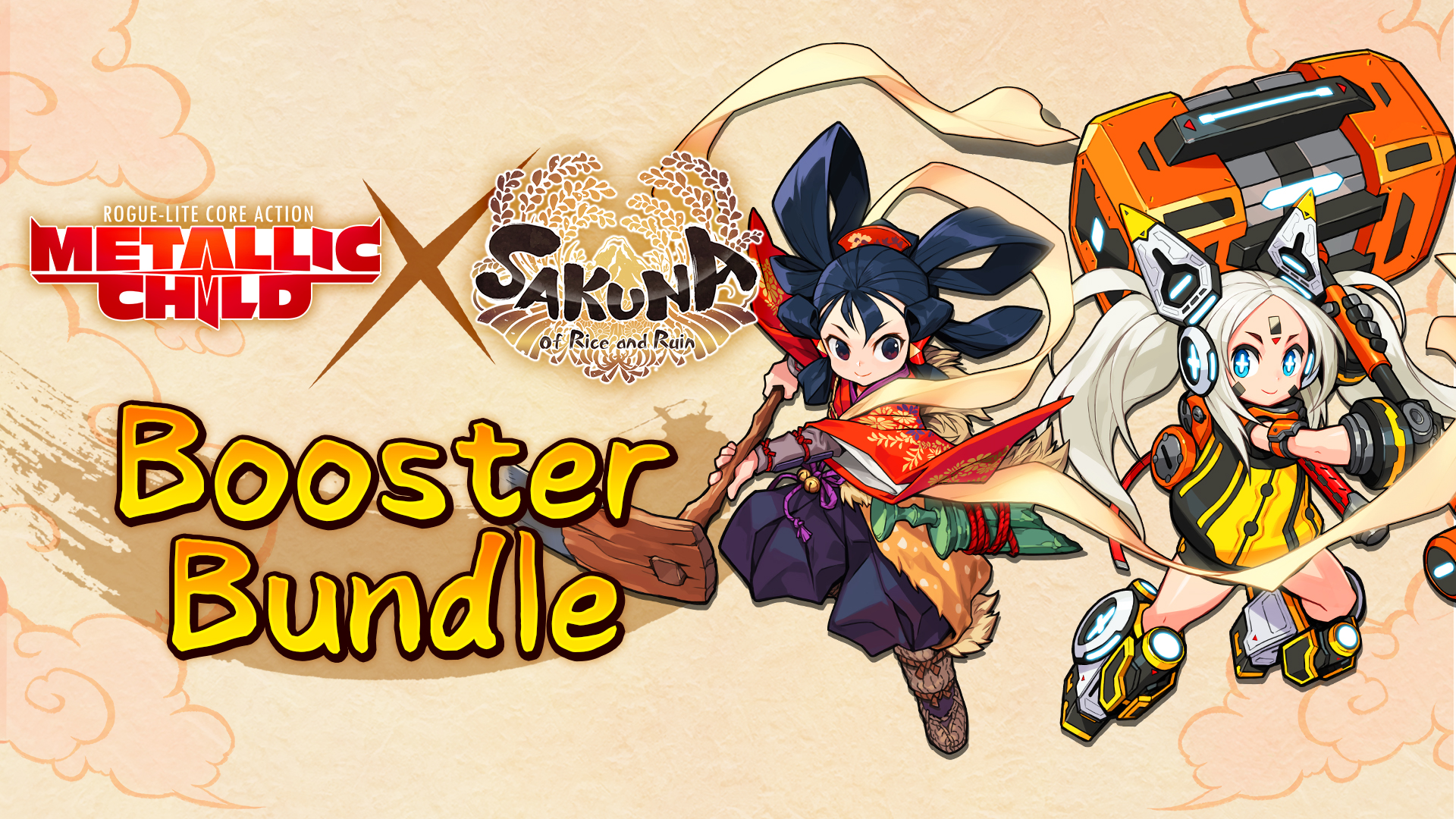 METALLIC CHILD x Sakuna: Of Rice and Ruin Booster