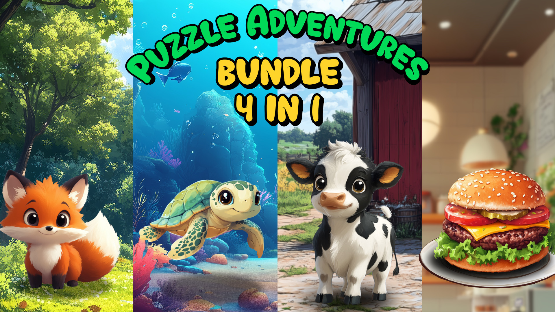 Puzzle Adventures - 4 in 1