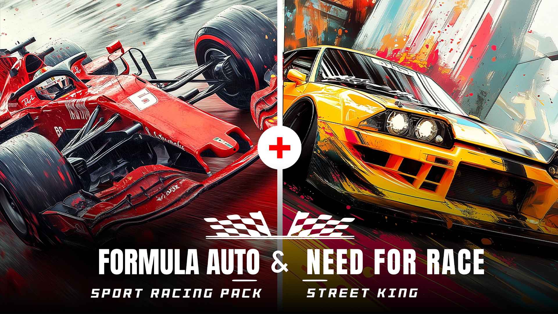 Need for Race Street King & Formula Auto Sport Racing Pack