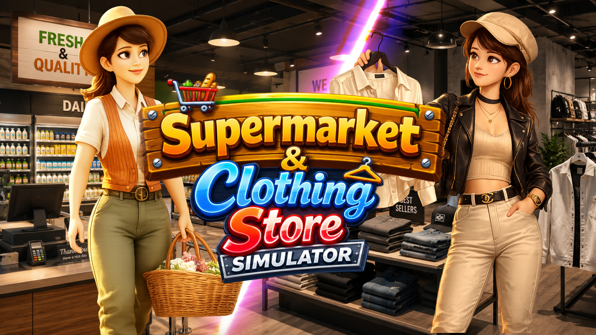 Supermarket & Clothing Store Simulator