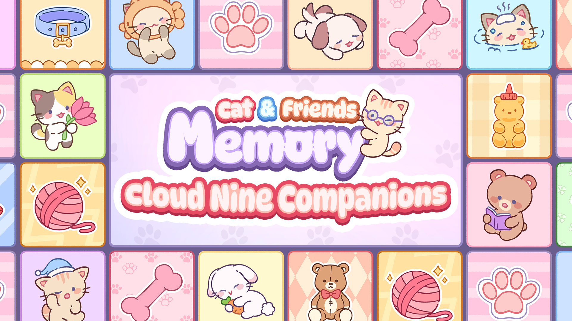 Cat & Friends Memory Cloud Nine Companions