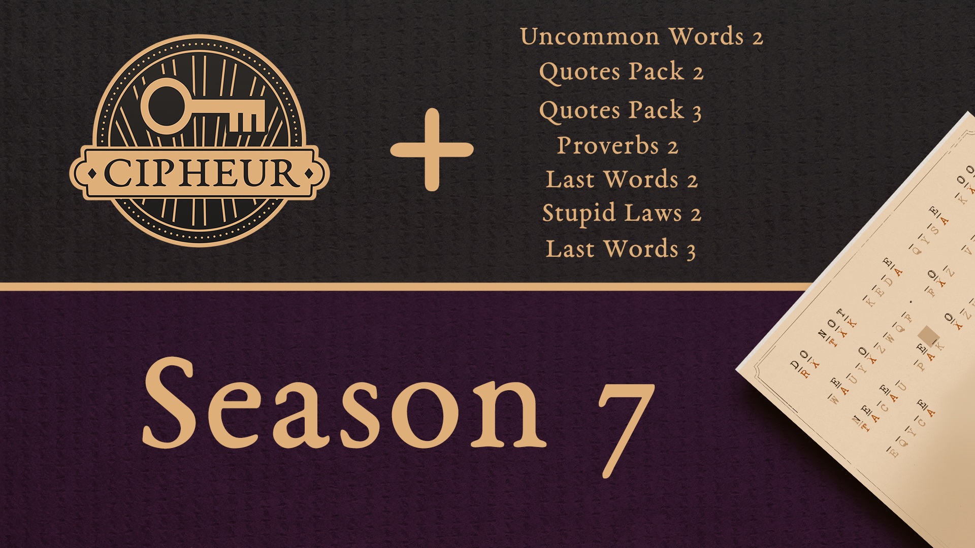 Cipheur - Season 7