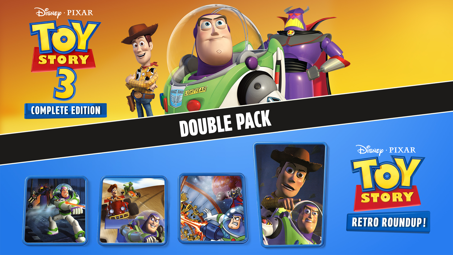 Disney/Pixar Toy Story: Retro Roundup! + Toy Story 3 Complete Edition Double Pack