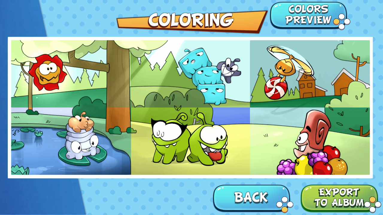 Om Nom Coloring, Toons & Puzzle Switch NSP