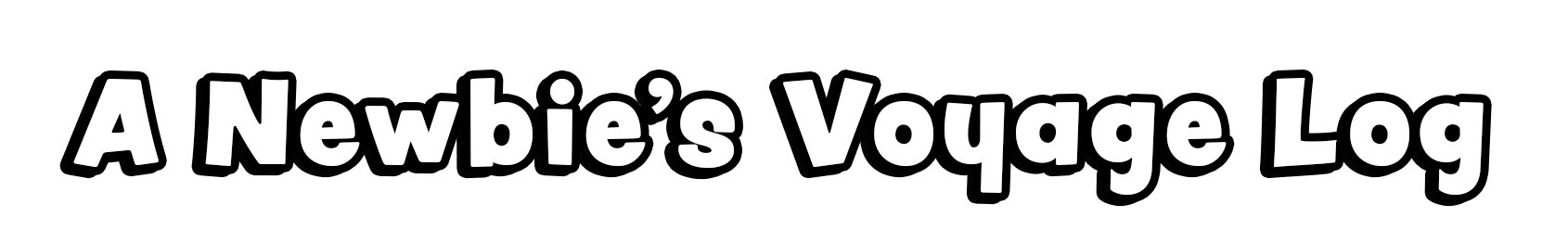 A Newbie's Voyage Log