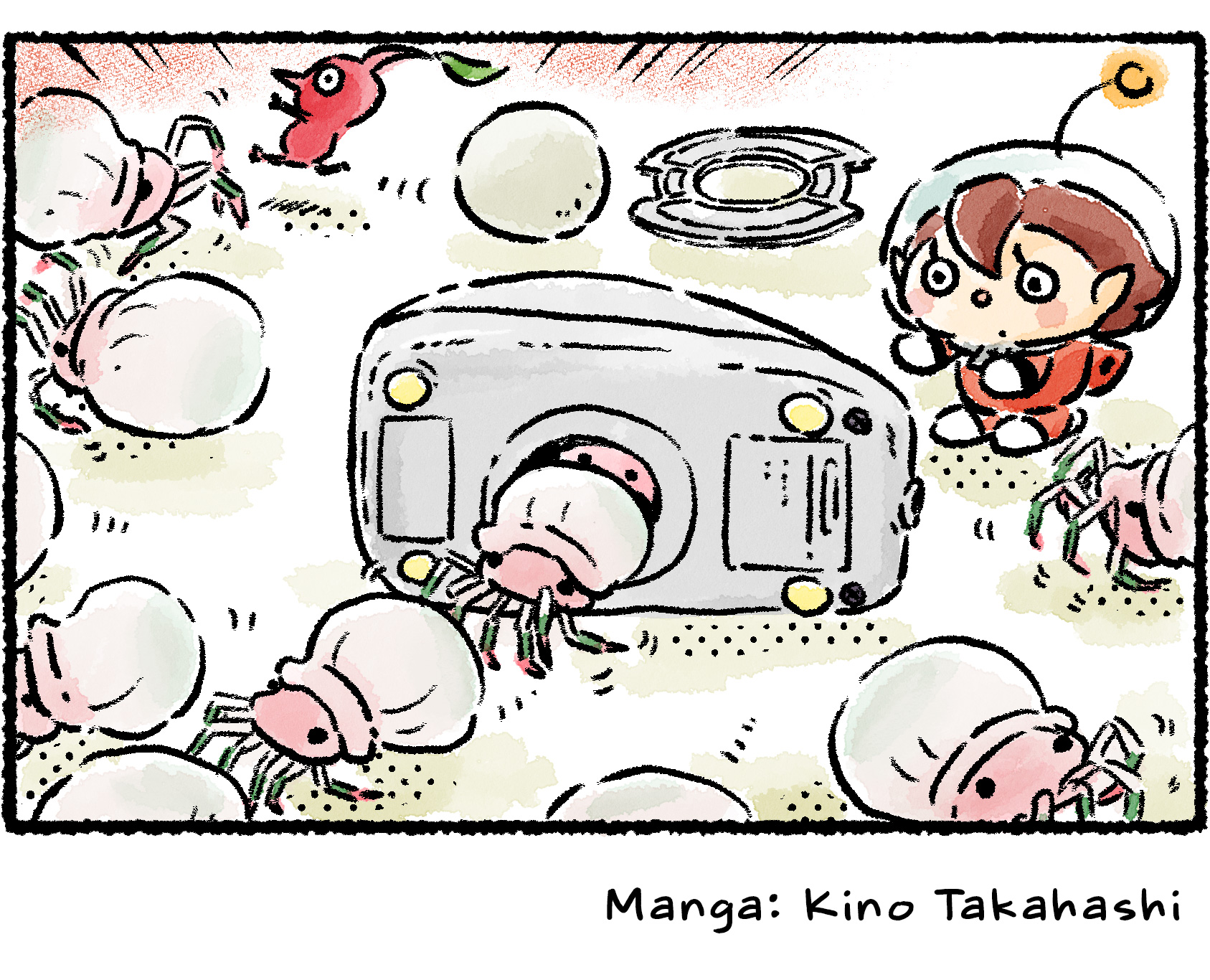 Panel four. The panel is filled with Mitites swarming all over the place. Apparently there were a lot of them lurking inside that mouse.