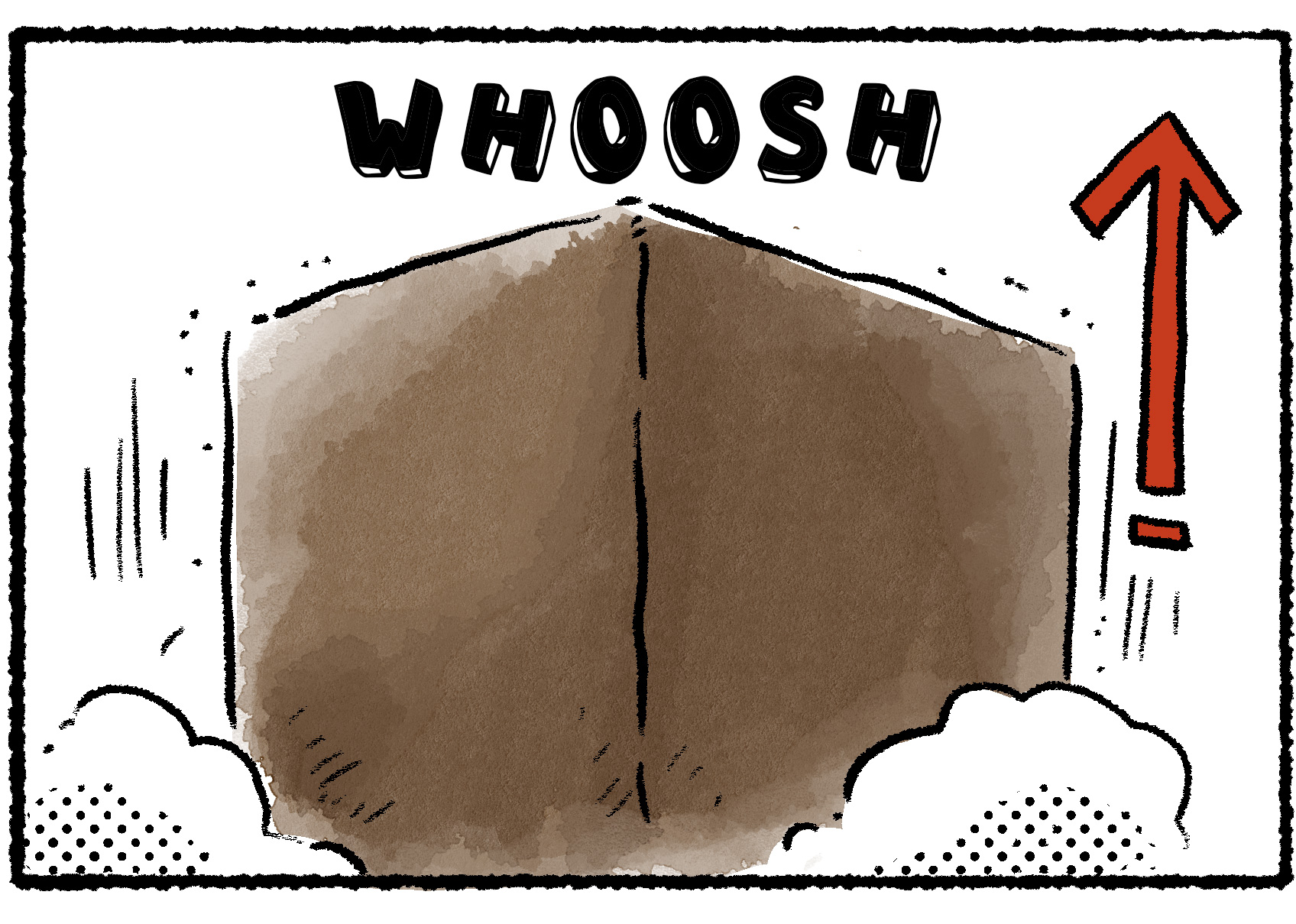 Panel three. Elsewhere, the other Seesaw Block is pushed up by the Rock Pikmin's weight.