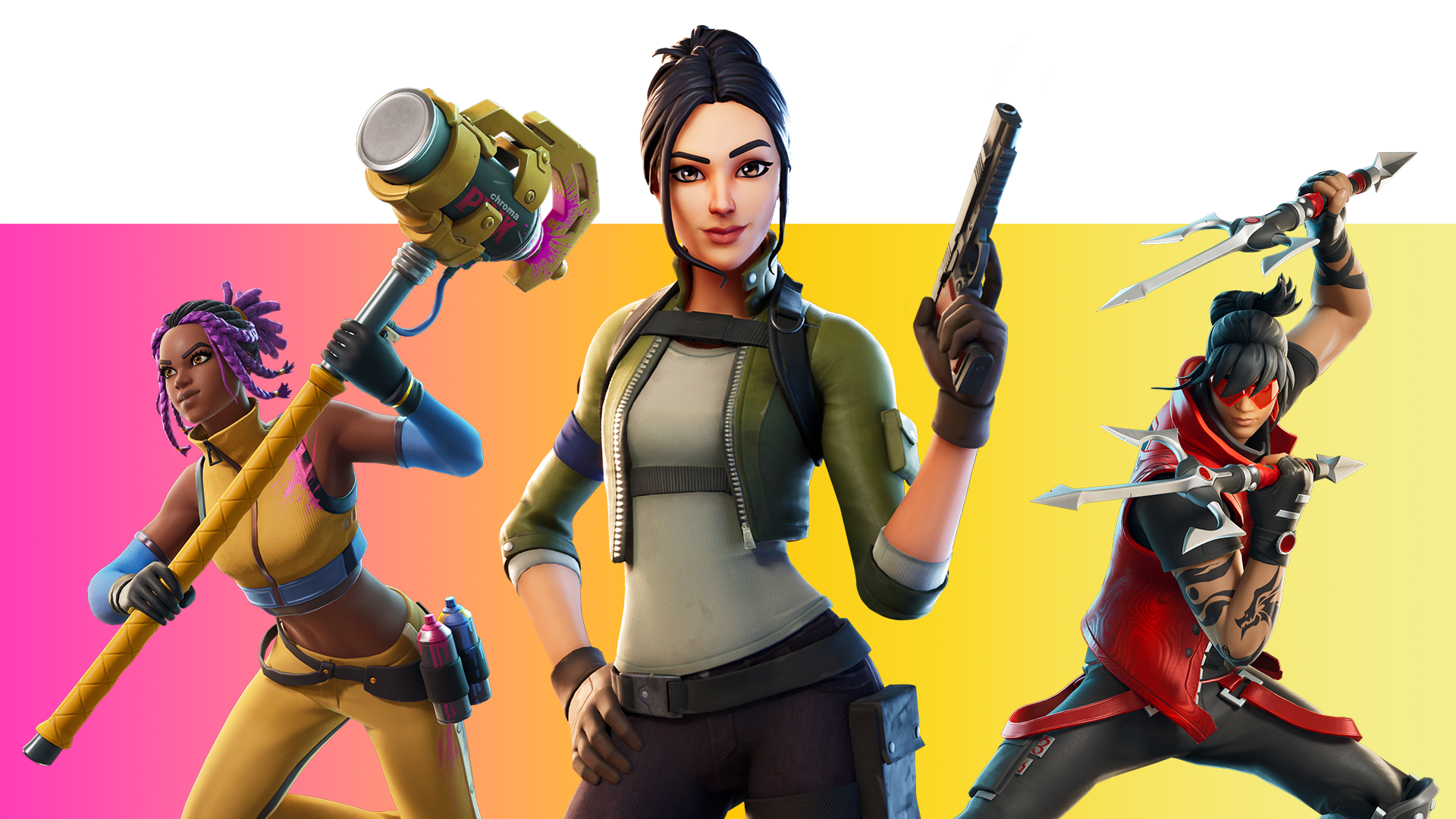 Fortnite outfits including a cow-print hoodie and the Cuddle Team Leader bear skin