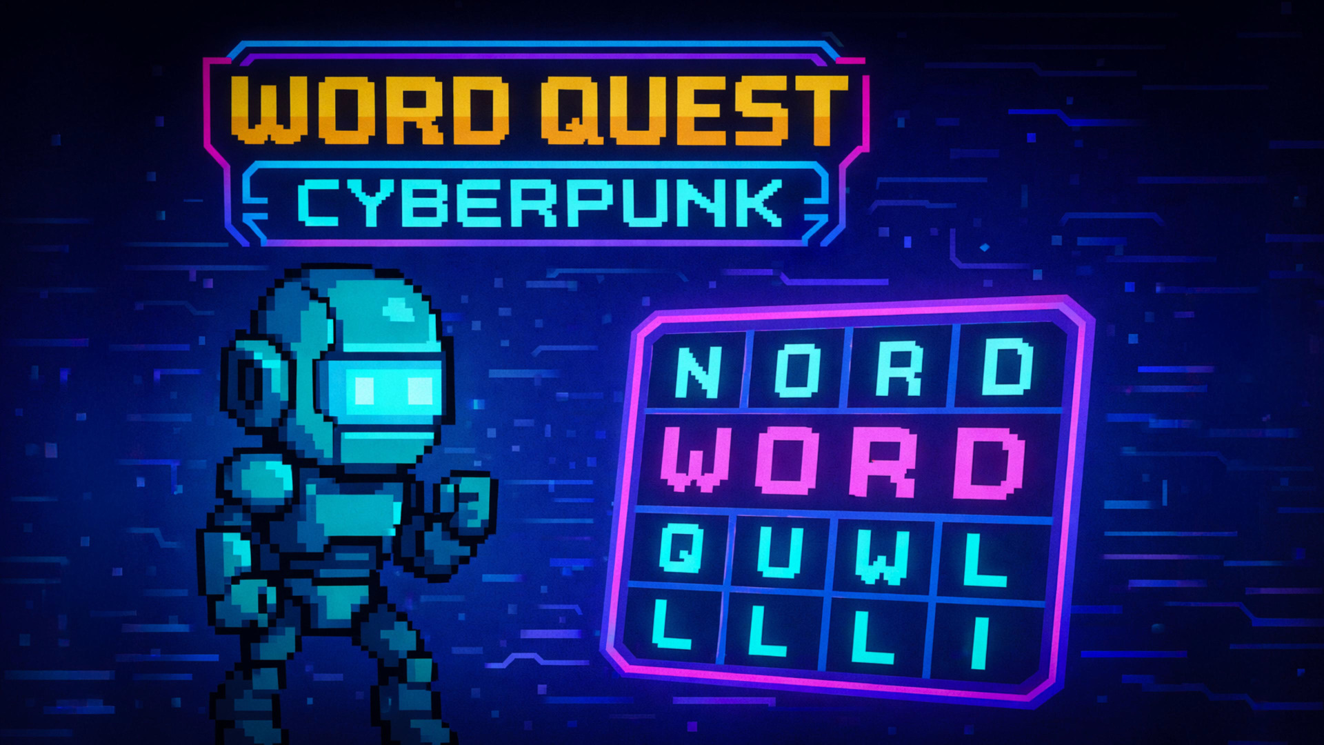 Word Quest Cyberpunk screenshot 1