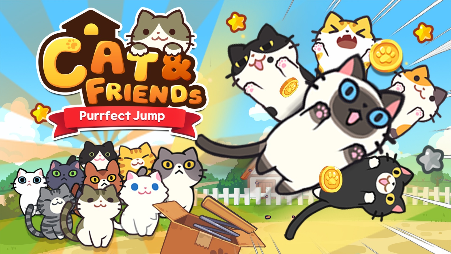Cat & Friends: Purrfect Jump screenshot 1